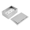 Floor Outlet 3 Receptacles 16A 4000W Recessed Floor Electrical Socket Box Kit for Office Hotel School Home