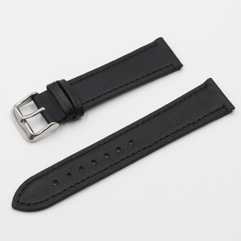 Onthelevel 18 19 20mm Leather Skin Watch Strap 22mm 24mm Soft Black Blue Brown Watchband With Quick Release Bar Wristband #E