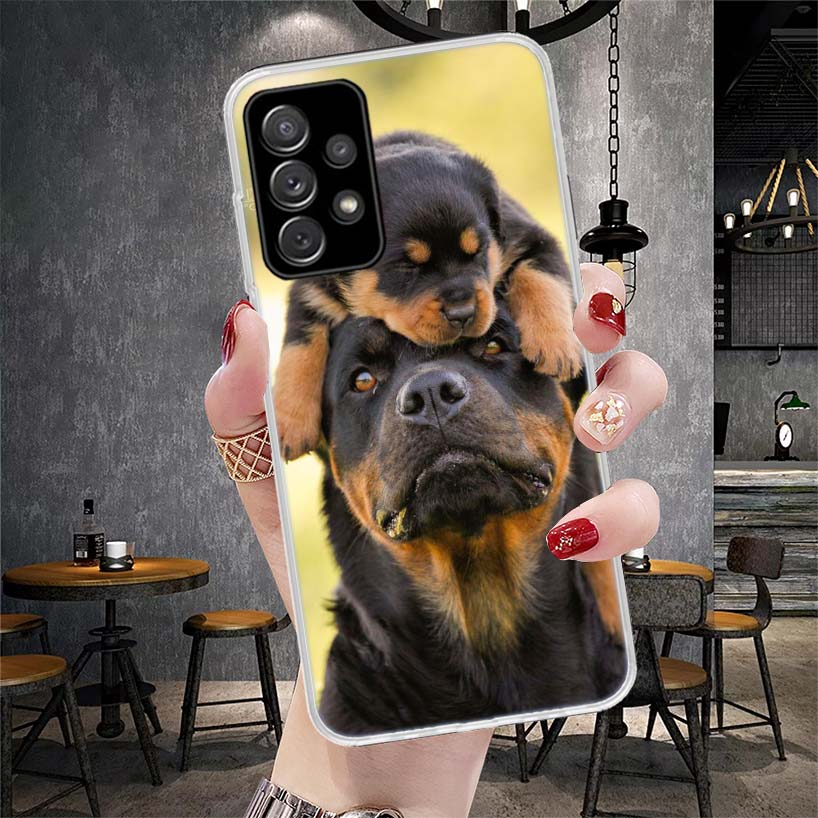 Rottweiler Dog Soft Phone Case For Samsung Galaxy S22 S23 S24 S25 Edge S26 Ultra S20 FE S21 Plus + Fundas Coque Galaxy S20 S21 S