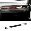 Carbon Fiber Auto Center Control Co-pilot Water Cup Holder Panel Cover Sticker Trim For BMW E90 E92 E93 Car Interior Accessories