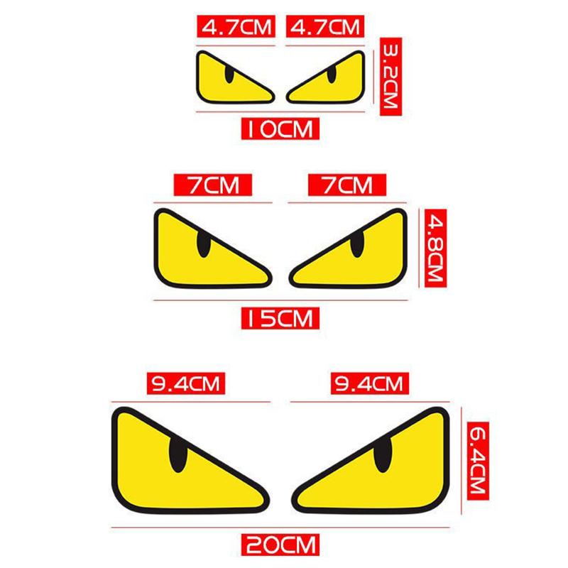 Devil Eyes Car Brake Light Stickers Car Helmet Motorcycle Reflective Stickers Car Sticker Headlight Decal Car Accessories