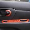 13-15 Livina Carbon Fiber & Peach Wood Interior Trim Stickers for Center Console