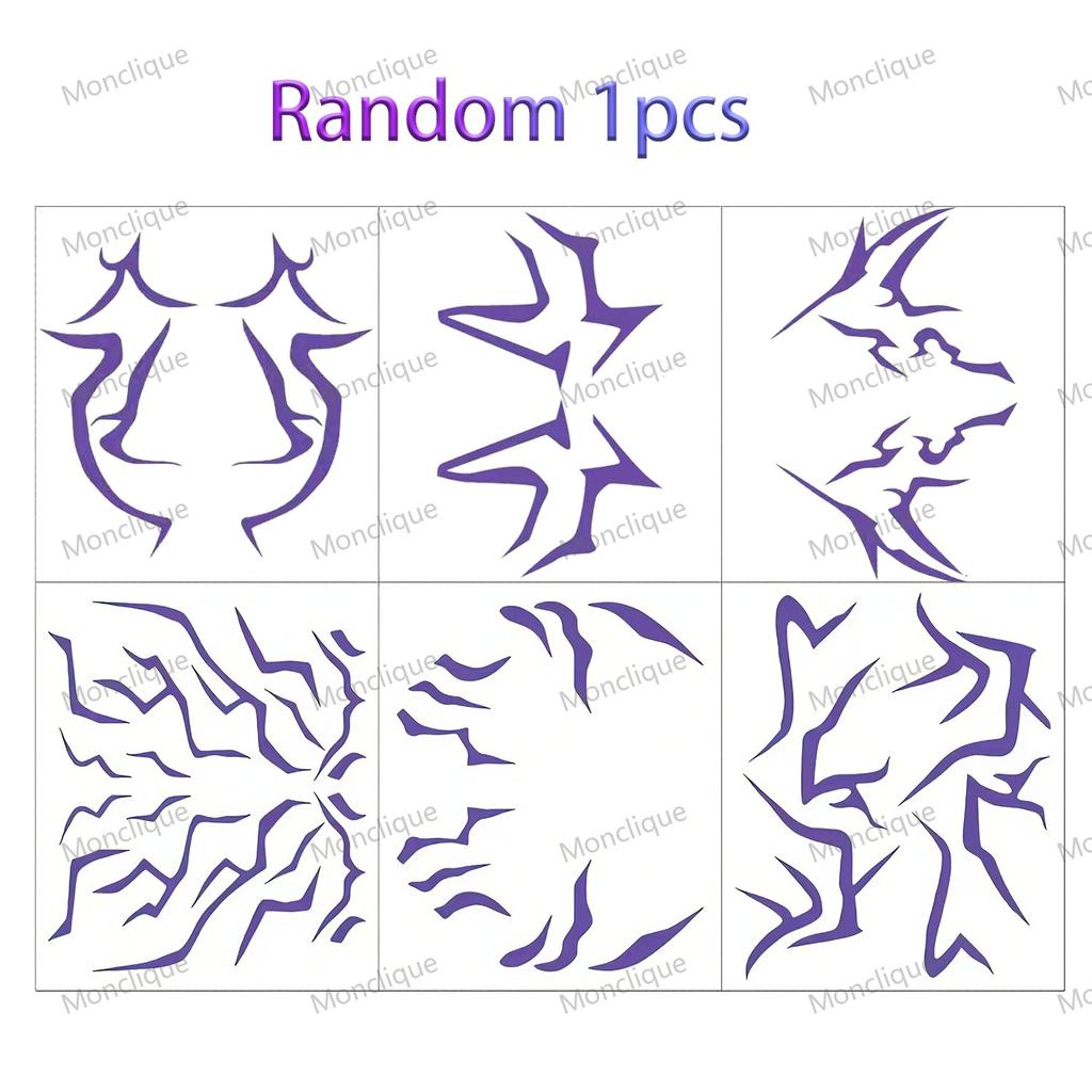 6/1PCS New KPOP Demon Hunters Temporary Tattoos - Rumi & Jinu Set for Cosplay & Christmas | HUNTR/X & Saja Girl Boys Designs