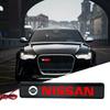 Car Front Hood Grille Emblem LED Light Grill Decorative Lights For Nissan Nismo Qashqai Teana X Trail T32 T31 Tiida Juke