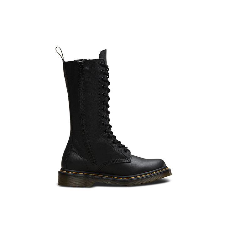 1B99 Dámský kožený kotníkový boty Dr.Martens 'Black Virginia' Dámský 11820008