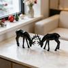 Sitting/Standing Position Reindeer Sculpture Modern Elk Figurine Desktop Ornament