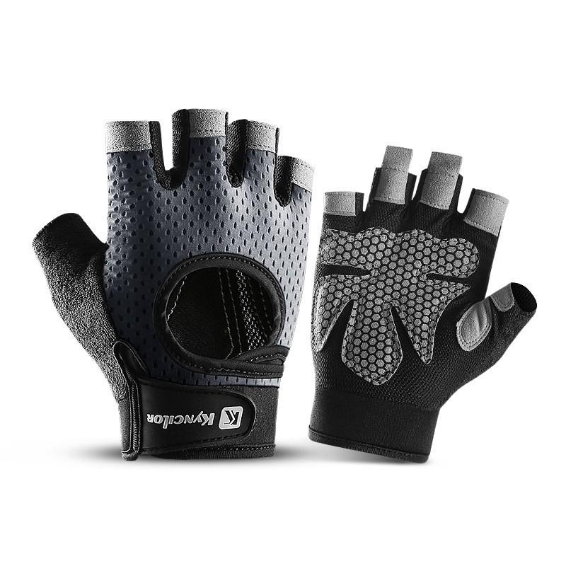 Guanti da Fitness Mezza Dita Antiscivolo Ammortizzanti da Donna - Resistenti all'Usura e Traspiranti per Yoga, Ciclismo e Allenamento.