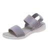 Sandals For Women  Summer Flats Sandals Fish Mouth Elastic Strap Roman Ladies Beach Sandals Larger Size 42 43