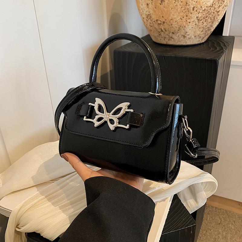 Small Vintage Shoulder Bag For Women 2024 Spring New Casual Butterfly Knot Street Fashion Crossbody Bag