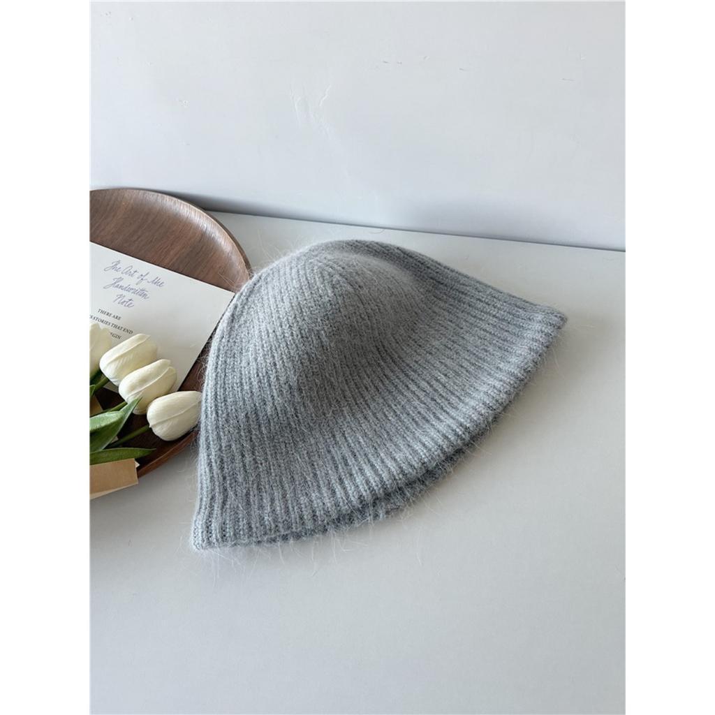 Soft Rabbit Hair Knitted Hat Winter Thickened Warm Wool Hat Hundreds Of Fisherman's Hat Cold Protective Ear Hat Women's Hat