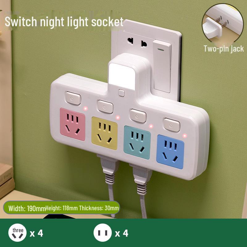 Pure Copper Multi-Function USB Power Strip with Wireless Plug Board