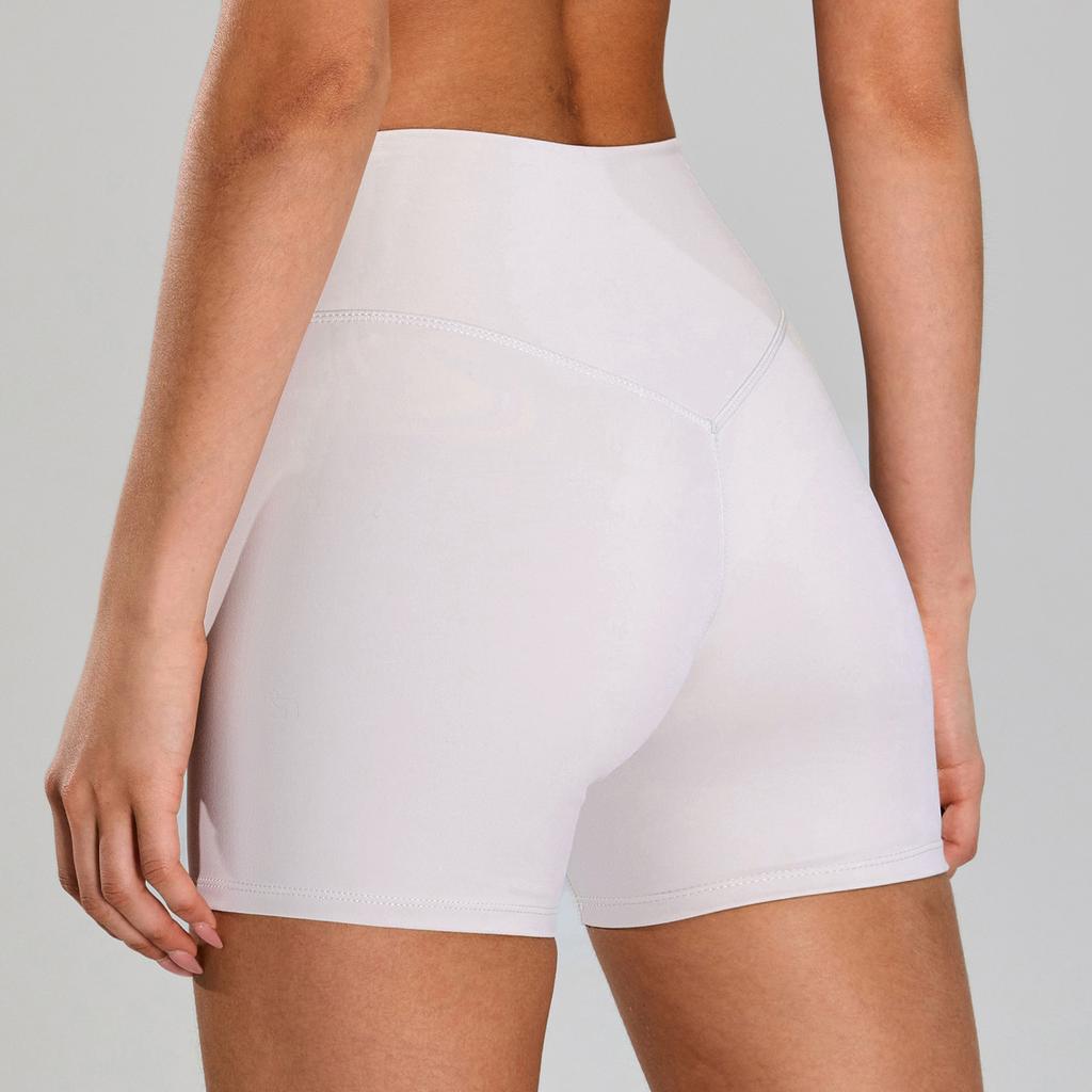 Nackte Enganliegende Hüfthebende Yoga-Shorts für Damen, Lauf- und Fitness-Shorts, Schnelltrocknende Atmungsaktive Sportshorts