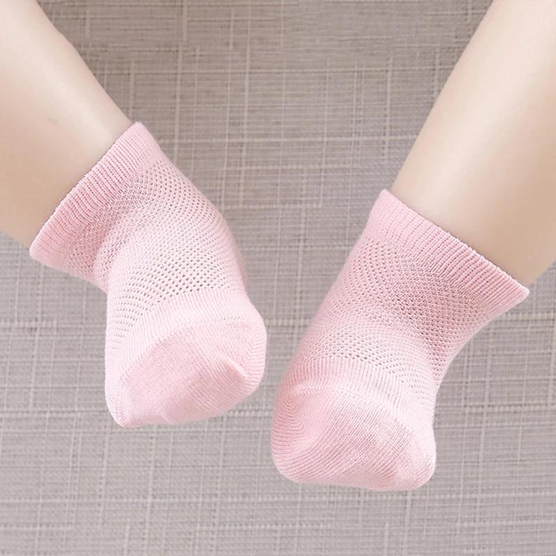 3Pairs/Set Soft Stitch Cute Floor Clothes Stockings Summer Baby Mesh Ankle Short White Sock for Toddler Boys Girls Kids Gifts