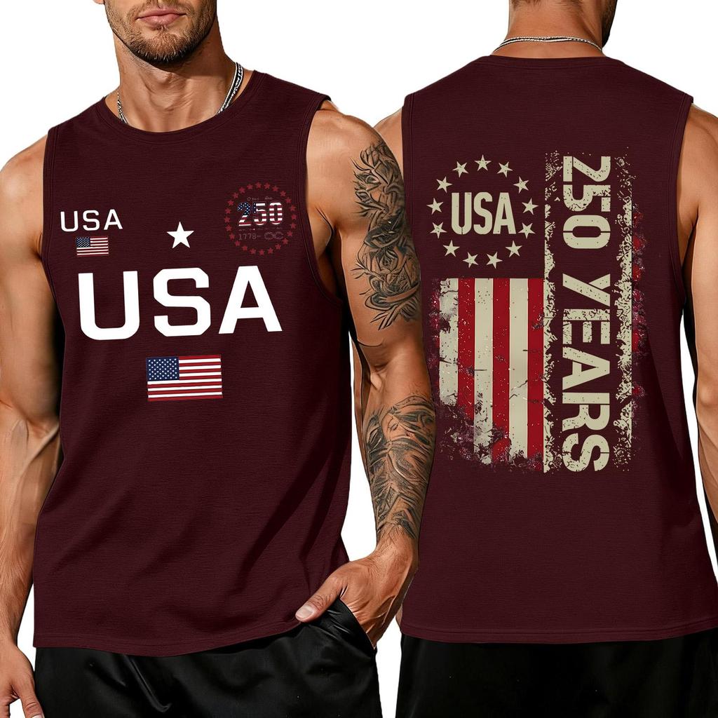 Herren Hemden 4. Juli USA Muskel Tanktops Patriotische Tanktops