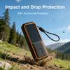 Protective Cover Shell Include TF/SIM card storage Bag Washable Silicone Case Compatible for Anker Zolo 25000mAH 165W Power Bank