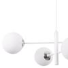 Vicenza Hanging Lamp White-Chrome 4-Flat White Lampshade E14