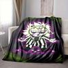 1 Stück Beetlejuice, Ghostbusters Decke Polyesterfaser, Ganzjahreskomfort für Sofa, Bett, Büro, Auto, Camping, Ideale Heimdekoration & Geschenk, Bürokomfort