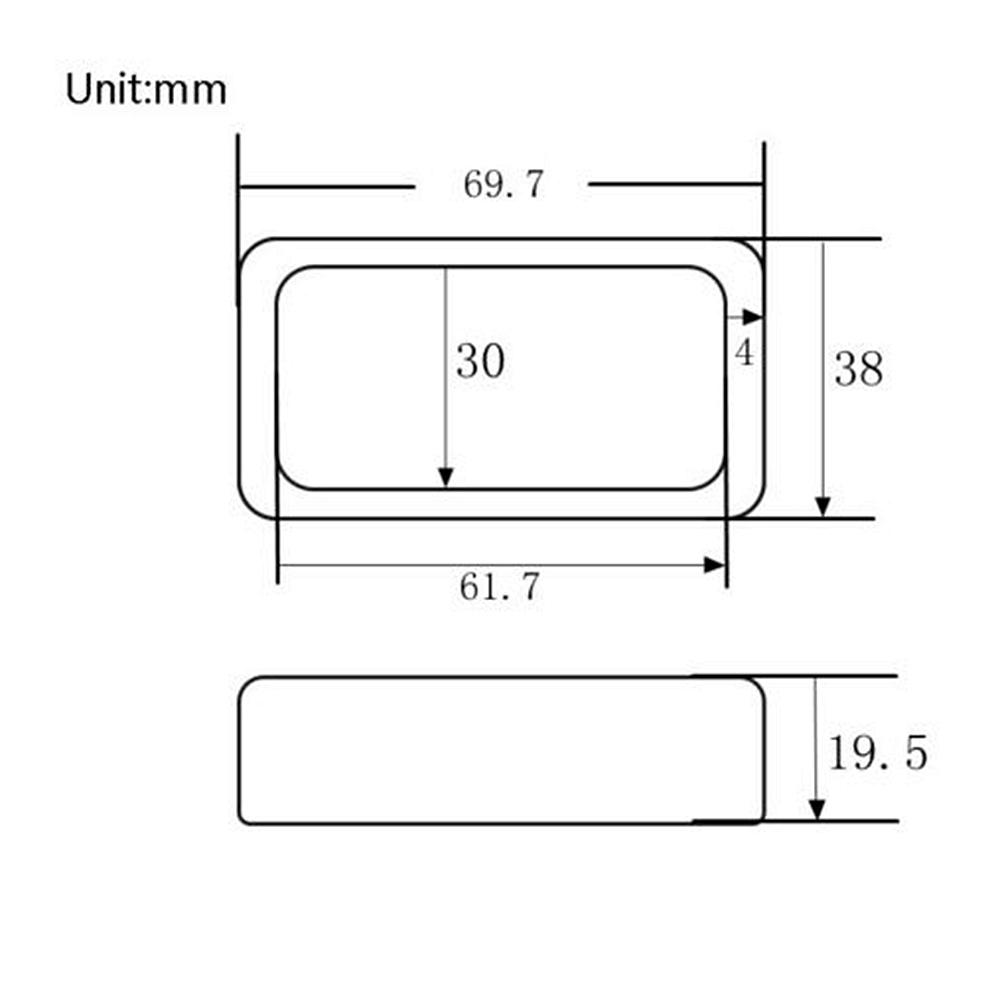 2 Stück Humbucker Tonabnehmerabdeckung Metall Offener Rahmen MontageRing Für Lp E-Gitarre