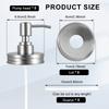 4/8 Stück Einmachglas Seifenspender Pumpe Deckel Handflüssigseife Spender Edelstahl Lotion Seifenspender Deckel für Küche