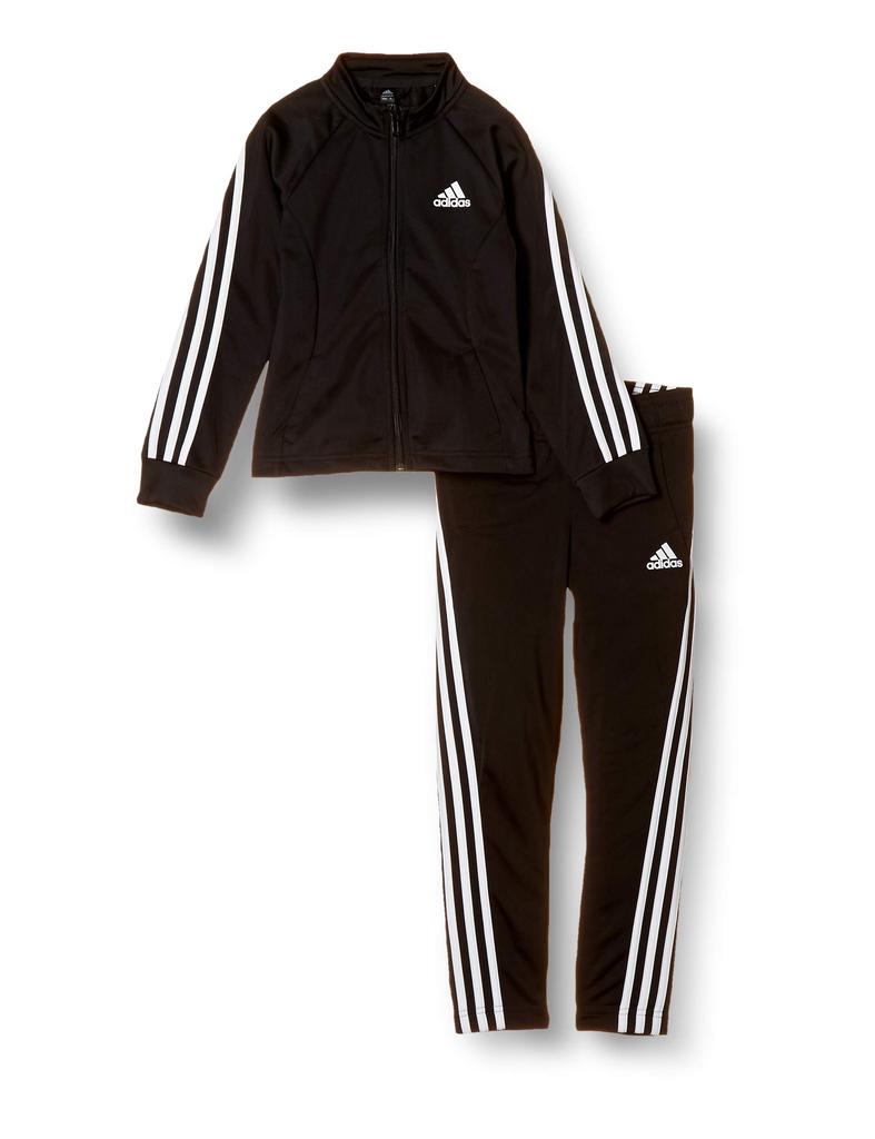 Adidas Tracksuit Top and Bottom Size 130 Kids' 3-Stripes Set, Black/White (GM8934), (Japan)