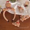 Gingerbread Cartoon Headband: Cute Plush Autumn/Winter Hair Accessory for Women - Christmas Style 2024.