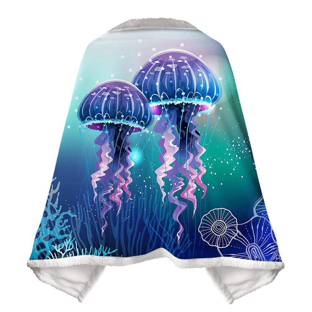 3D Flannel Warm Comfort Light Toss Multi-Size Magic Blanket Home Office Travel Bed Sofa Washable Blanket