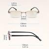 Rimless Reading Glasses Bifocal Distant And Near Magnifying Glasses For Men And Women To +4.0