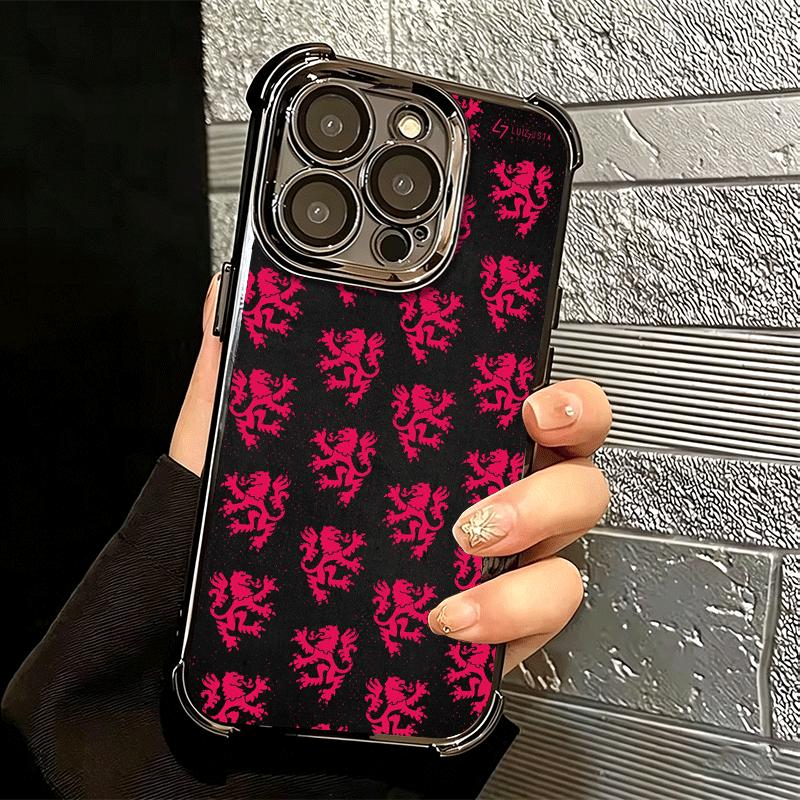 F-Fashion RBD R-Rebelde Plating Phone Case For Iphone 16 17 Pro Max Air 16E 14 15 Plus 12 13 Mini Anti-Fall Airabag Cover