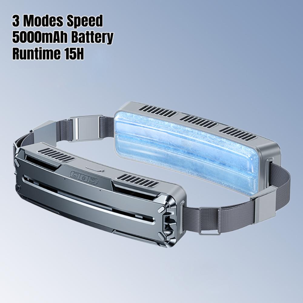 

1 шт. портативный портативный поясной вентилятор новый вентилятор с ледяным поясом для занятий спортом на открытом воздухе охлаждение USB перезаряжаемый мини-вентилятор кондиционер носимый вентилятор