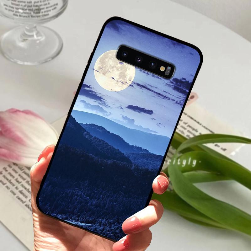Case For Samsung S10 S10+ S10E Silicone Etui Fashion Painted Soft TPU Coque For Samsung Galaxy S10 S 10 Plus S10E Phone Cover
