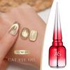 Champagne Cat Eye Gel Nail Polish - Whitening Manicure for Autumn/Winter