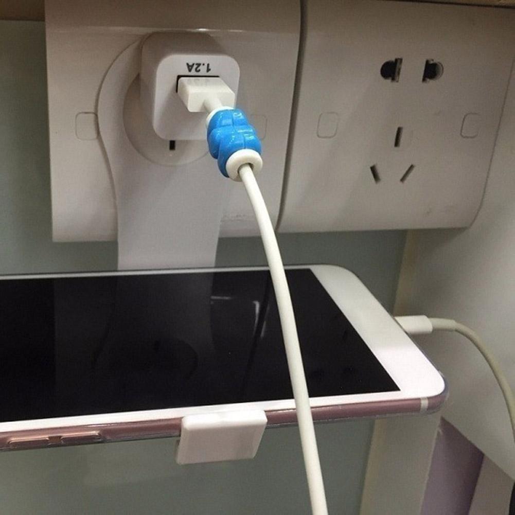 White Foldable Wall Mount Phone Holder Stand