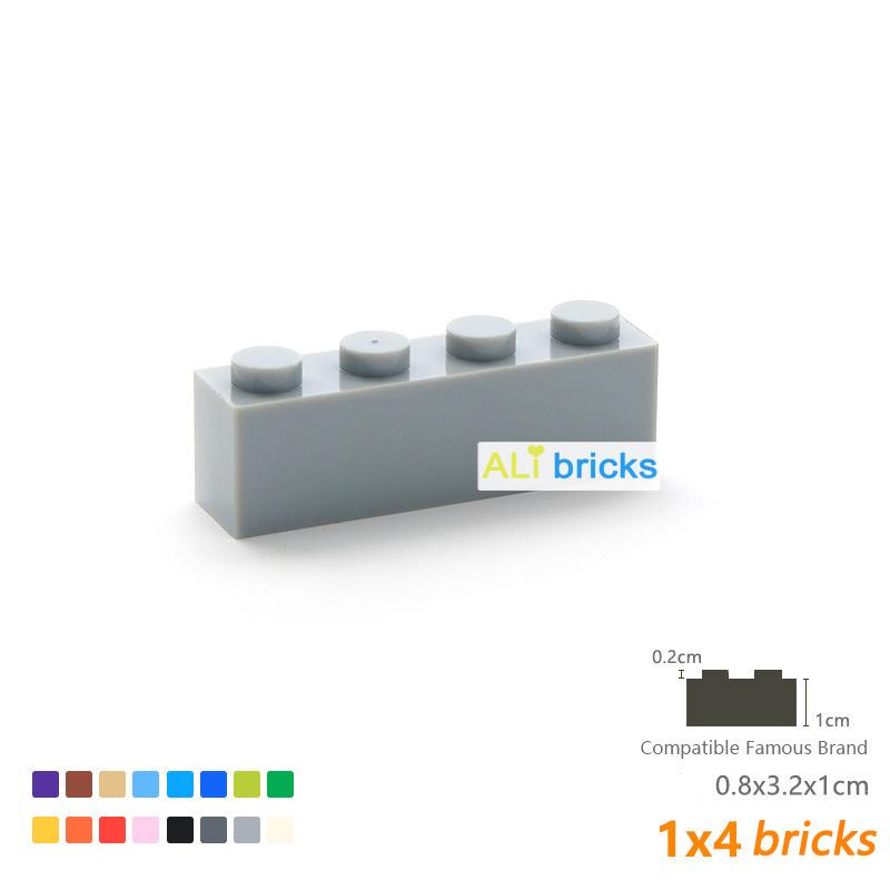 24pcs/lot Bulk Blocks Building Bricks Thick 1X4 Educational Assemblage Construction Toys for Children Size Compatible With 3010