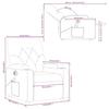 Electric Massage Chair Cream Fabric