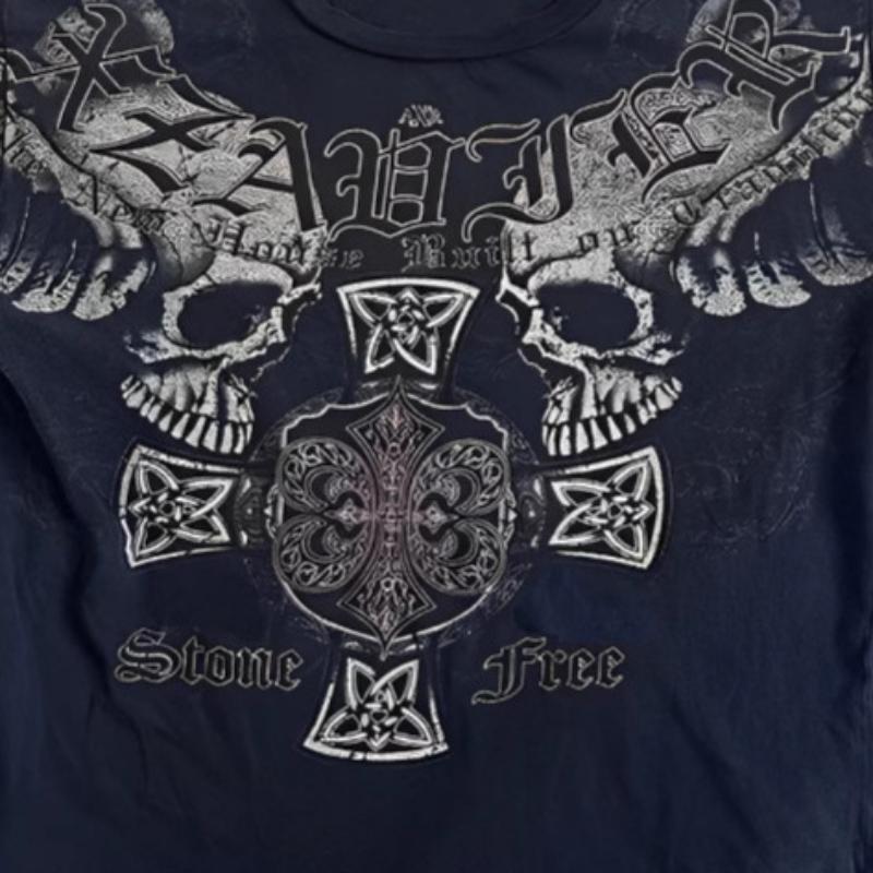 European and American street style printed summer Y2K short sleeved unisex T-shirt top