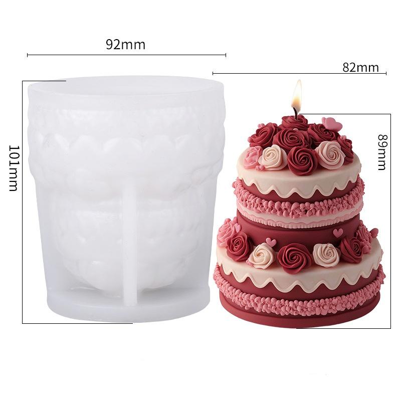 

Силиконовая форма для ароматерапевтической свечи в форме розы, сделай сам, 3D форма для литья мыла, гипса, смолы, ручная работа, свадебное украшение, подарок