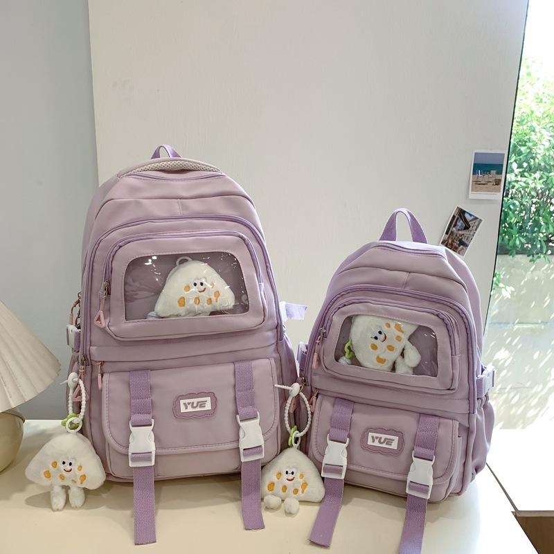 New fashion primary and junior high school student schoolbag women's simple large-capacity backpack computer backpack tide