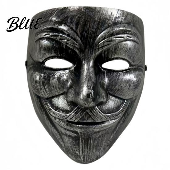 Realistic Scary Props Full Face Halloween Masque for Men Women Metallic Color Thin Cosplay Masquerade Costume Prop Cosplay Party