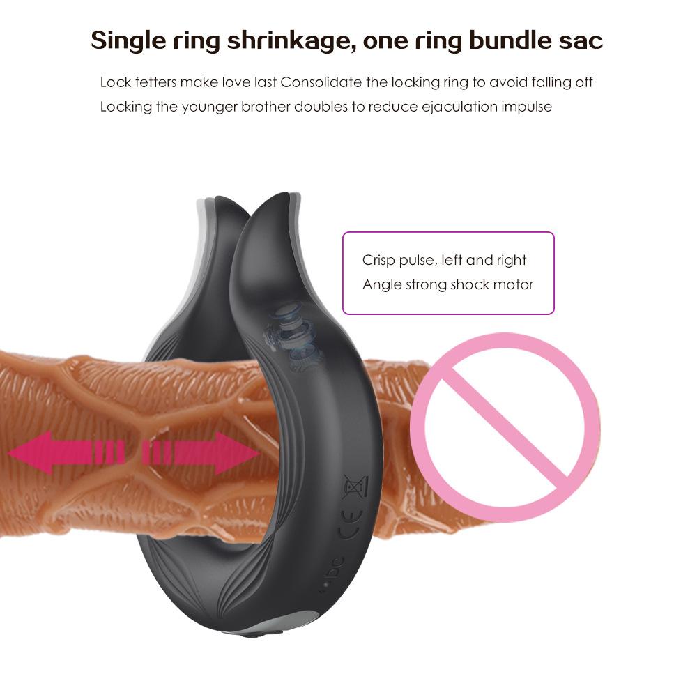 Usb Chargable Penis Ring Vibrator Silicone Cock Ring Delay Ejaculation Erection Vibrating Lock Ring Penis Erotic Sex Toy For Men