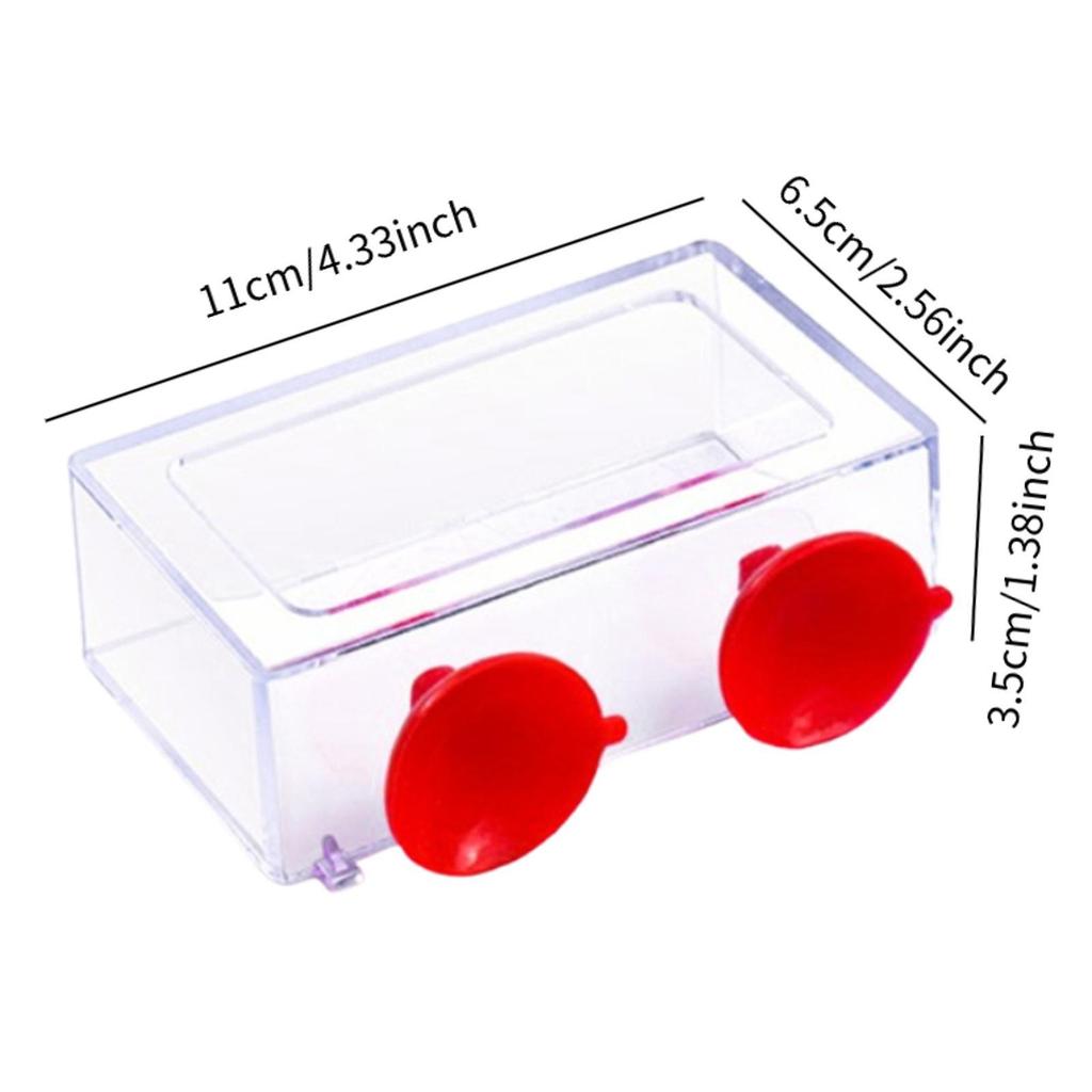 Fischfütterungsring Schwimmer Futterspender Geschenke mit Saugnapf Schildkröte Transparent Robust Mehrzweck Aquariumzubehör