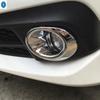 Chrome Car Front Fog Lamp Lights Eyebrow Eyelid Decor Ring Cover Trim For Honda Civic 2016 - 2018 Exterior Refit Kit Accessories