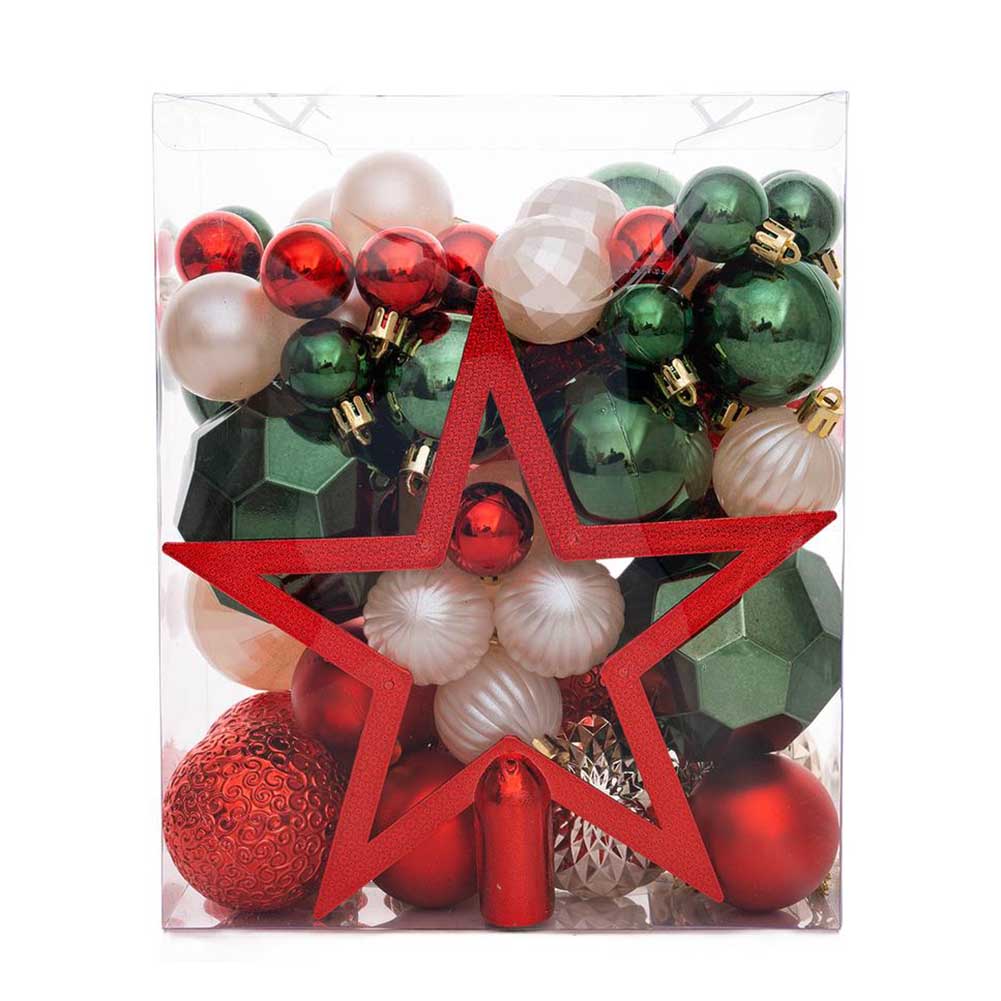 50Pcs Christmas Tree Decoration Christmas Ball Ornaments For Xmas Hanging Baubles Gold Silver Christmas Tree Pendants Gifts