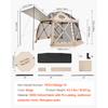SucceBuy Pop up Gazebo Screen Tent Large Camping Canopy Tent with Removable Top & Carry Bag Quick-Set & Bite-Proof for Backyard