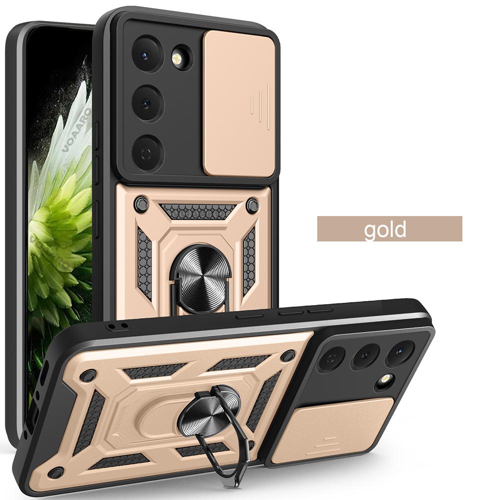 Slide Lens Armor Funda for Tecno Spark 40 Pro 4G Case for Tecno Spark 40 Pro 4G Case Magnetic Ring Stand Holder Cover Capa