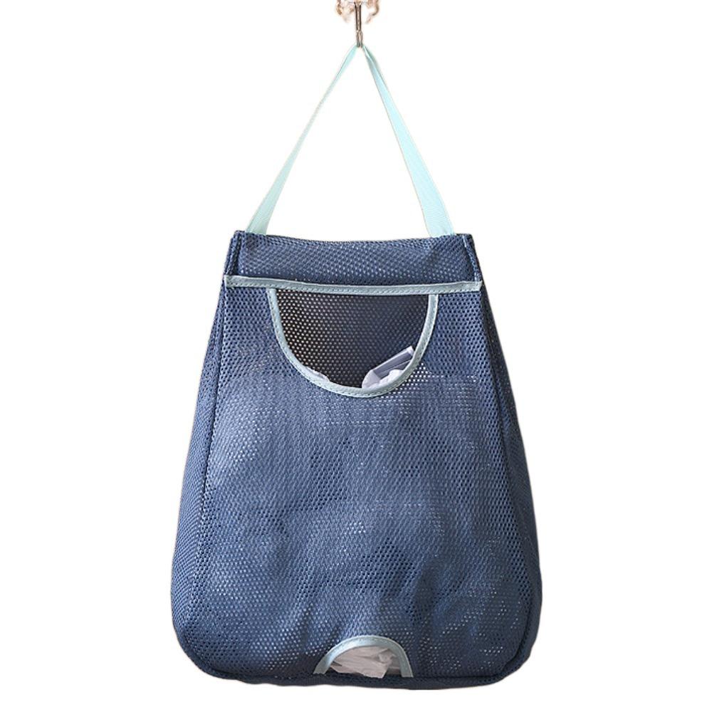 

Настенный ящик для хранения пакетов для покупок, большой вместимости, держатель для пластиковых пакетов, диспенсер, кухонные инструменты Blue-Regular