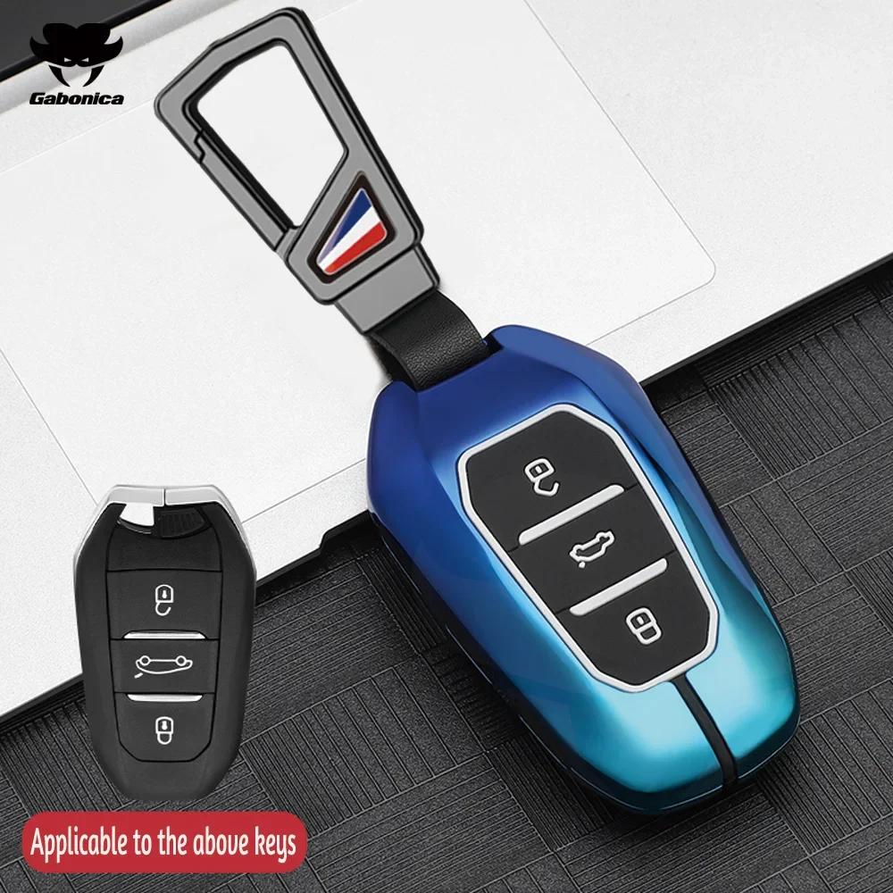 Metall Autoschlüssel Hülle Für Peugeot 2008 3008 4008 5008 308 408 508 Citroen C1 C2 C4 C6 C3-Xr Picasso Grand Ds3 Ds5 Abdeckung Schale Fob