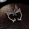Punk Butterfly Elf Ear Clip Luxurious No Ear Hole Ear Bone Clip Metal Wing Ear Cuff Piercing Earrings For Women Jewelry