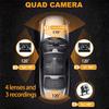 M80 Pro 4-Channel Dash Cam with Four Lenses, 1080P HD, Infrared Night Vision, and Parking Monitor