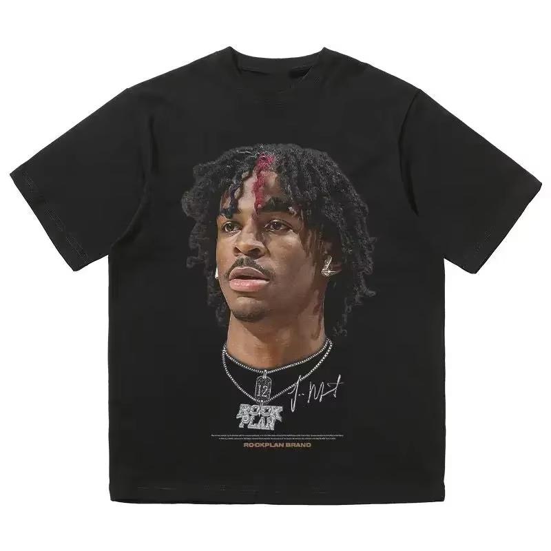 Cotton Fashion Brand Y2K Top Summer Trend Youth American Street Hiphop Basketball Tshirt Men and Women All The Fashion Brand