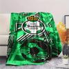 1Pc Club Santos Print Flannel Blanket High Quality Warm Comfortable Cover for All Seasons Perfect for Gifts Home Decor
